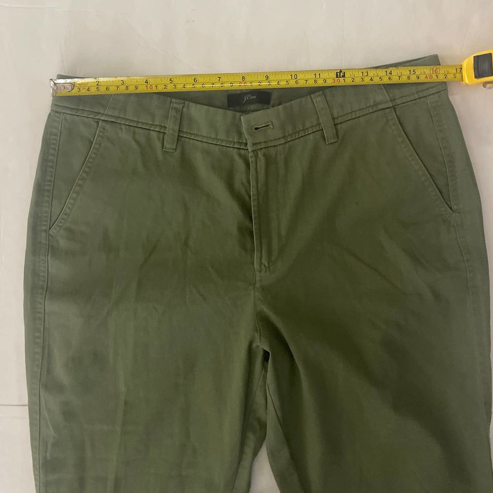 J. Crew Olive Green Straight-Leg Pants - Picture 11 of 12